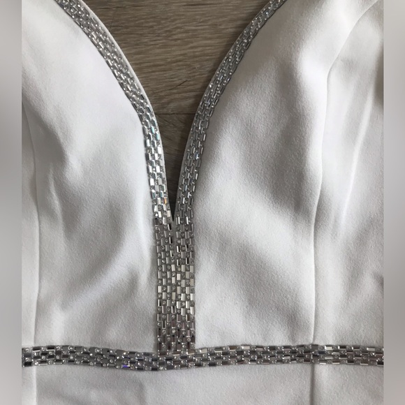 Lulus Mermaid White Rhinestone Maxi Dress - Picture 10 of 16